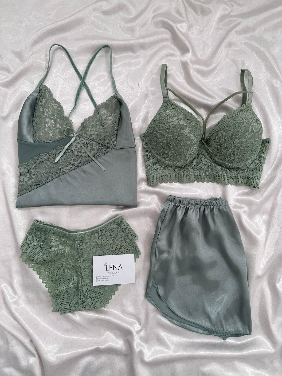 Çağla 4'lü Şortlu Seti