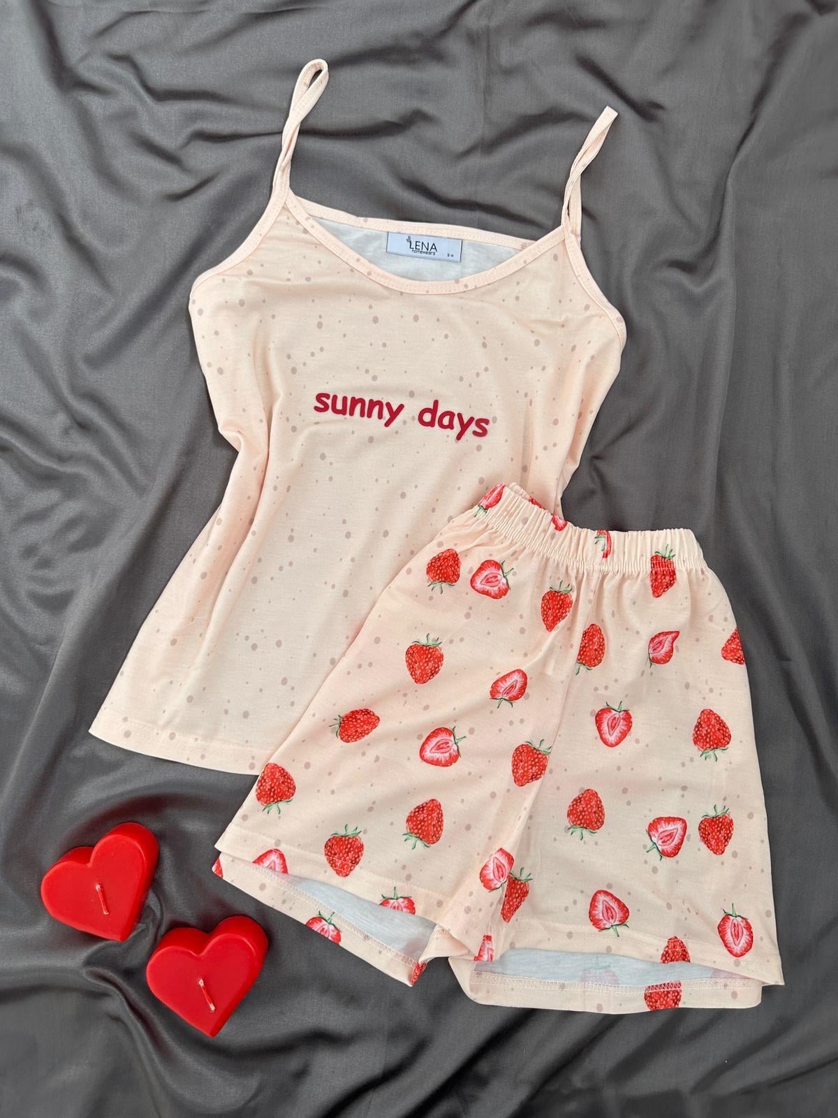 Çelik Devir Şortlu Pijama Takım 