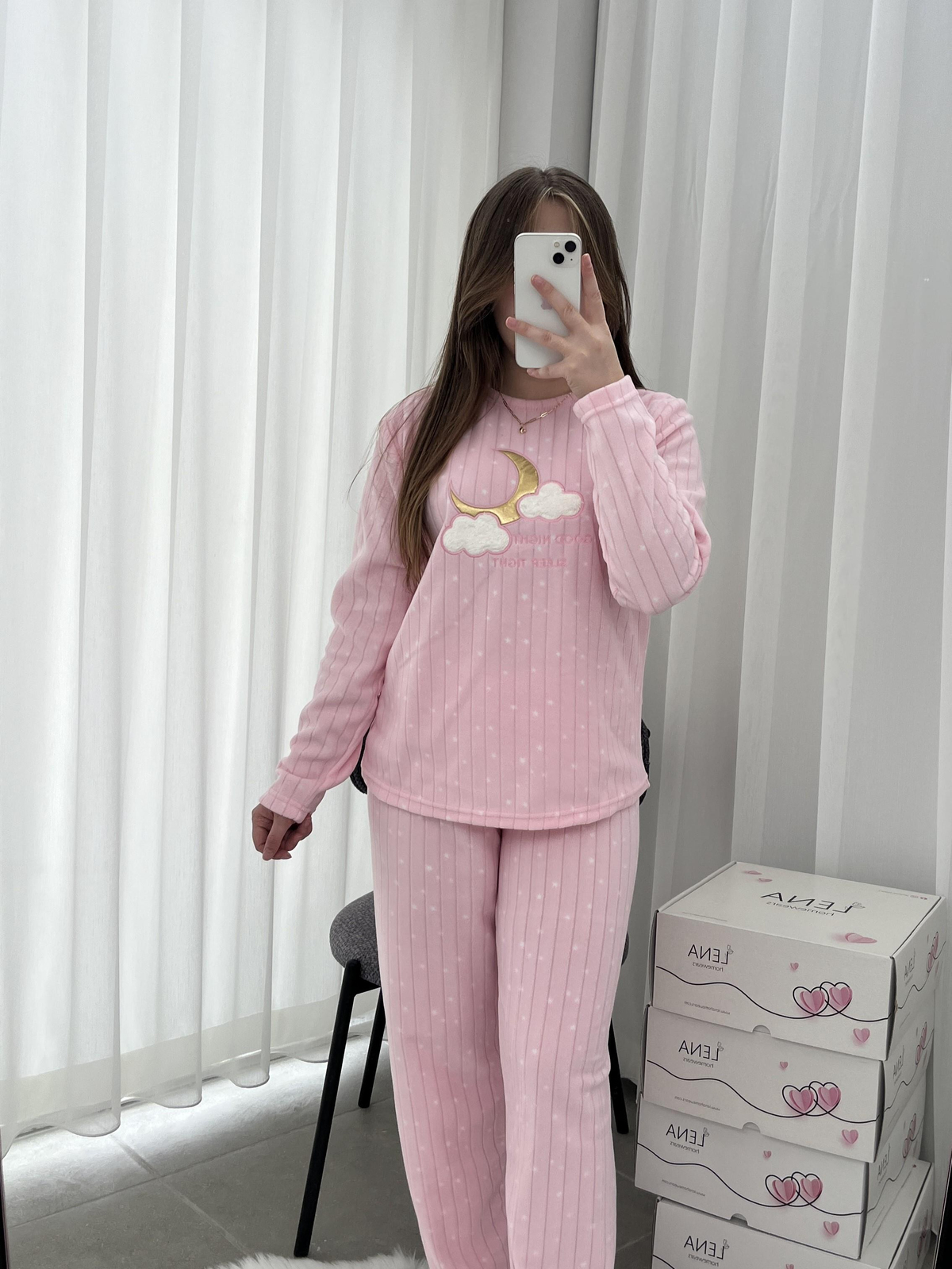 Good Night Pembe Pijama Takımı