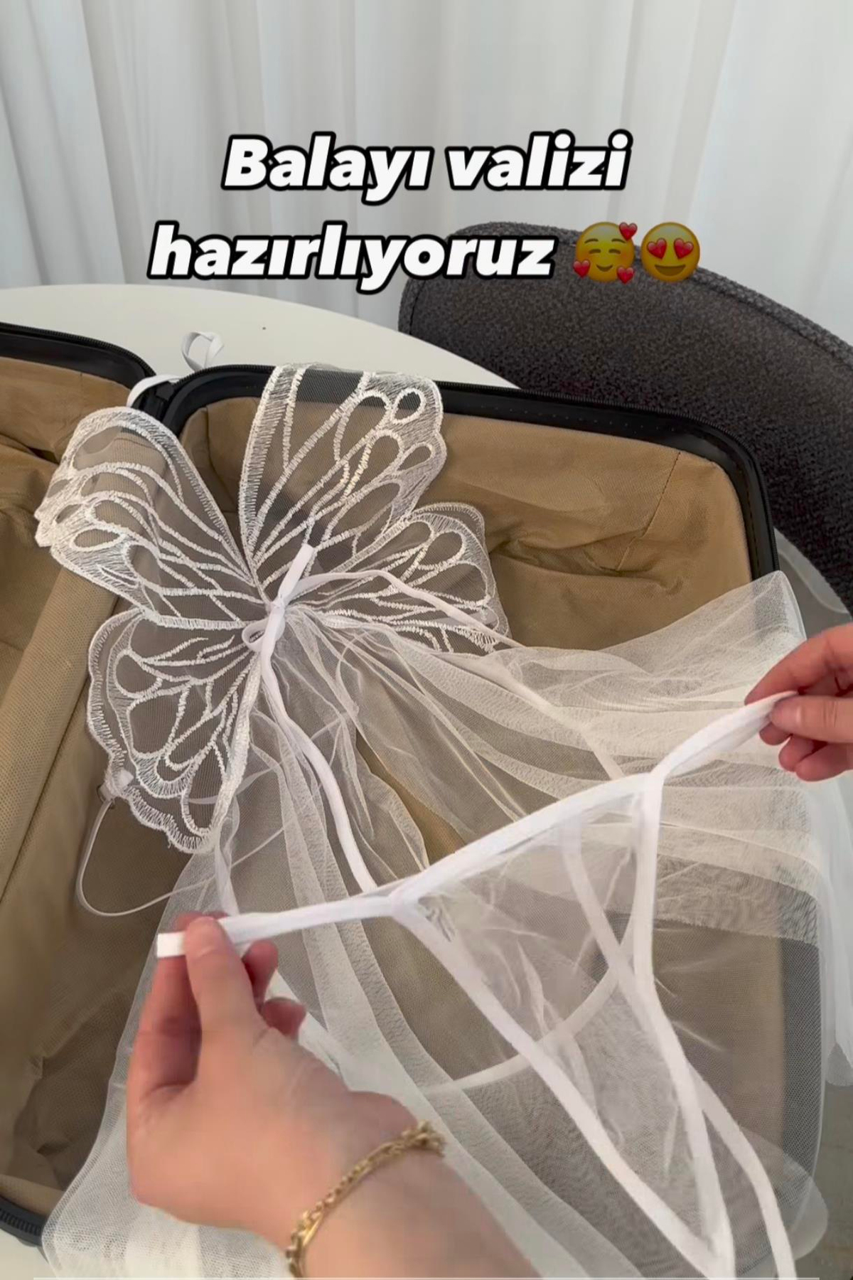 Kadın Balayı Valiz Çeyiz Seti