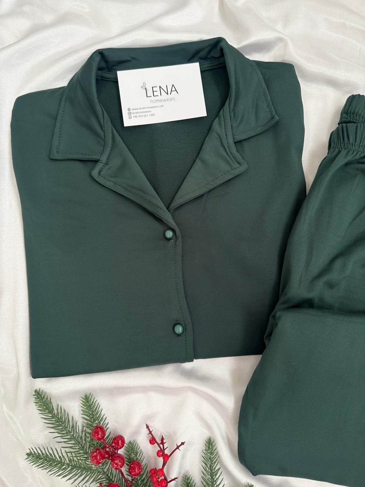 Kadın Zümrüt Sendy Uzun Kollu Pijama Takımı