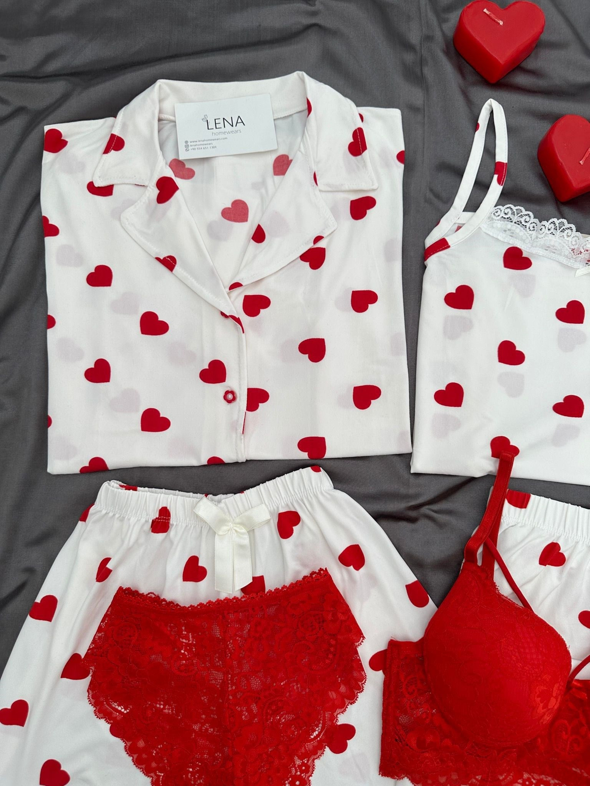 Kalp Döngüsü 6'lı Pijama & Çamaşır Seti
