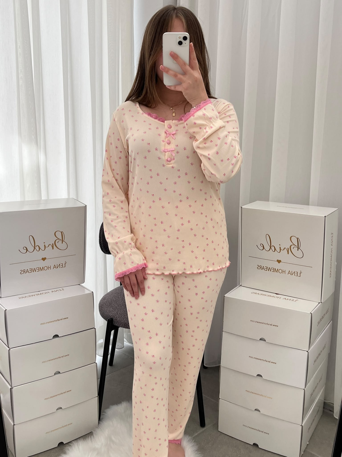 Mini Papatya 4'lü Pijama & Çamaşır Seti