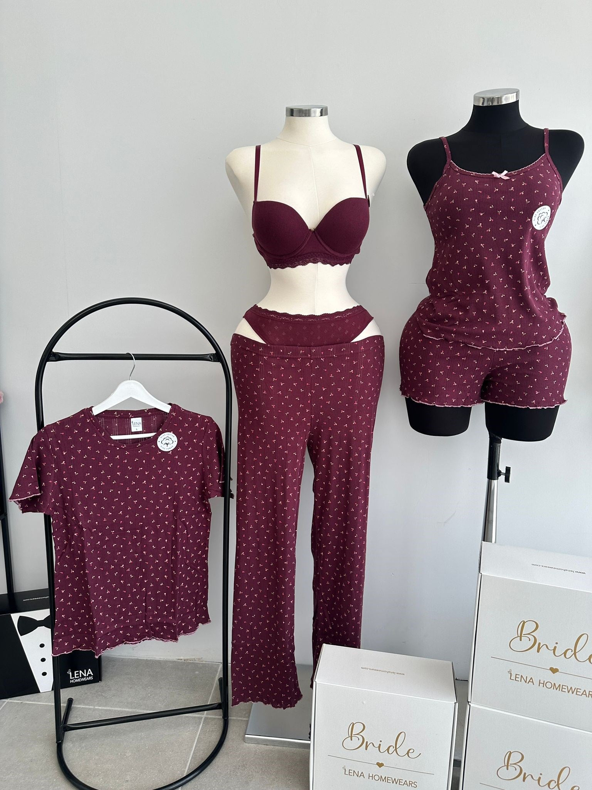 Mürdüm Işıltısı %100 Pamuk 6'lı Set 