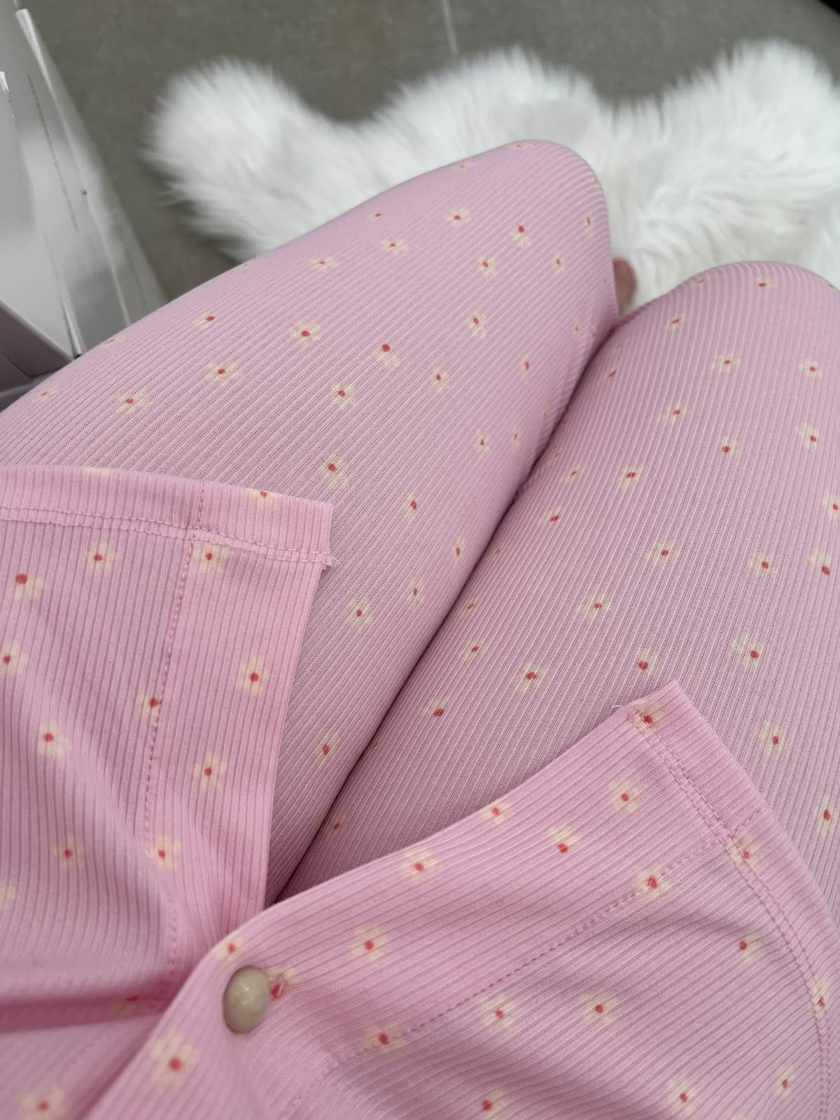 Pembe Nakış 4'lü Pijama & Çamaşır Seti
