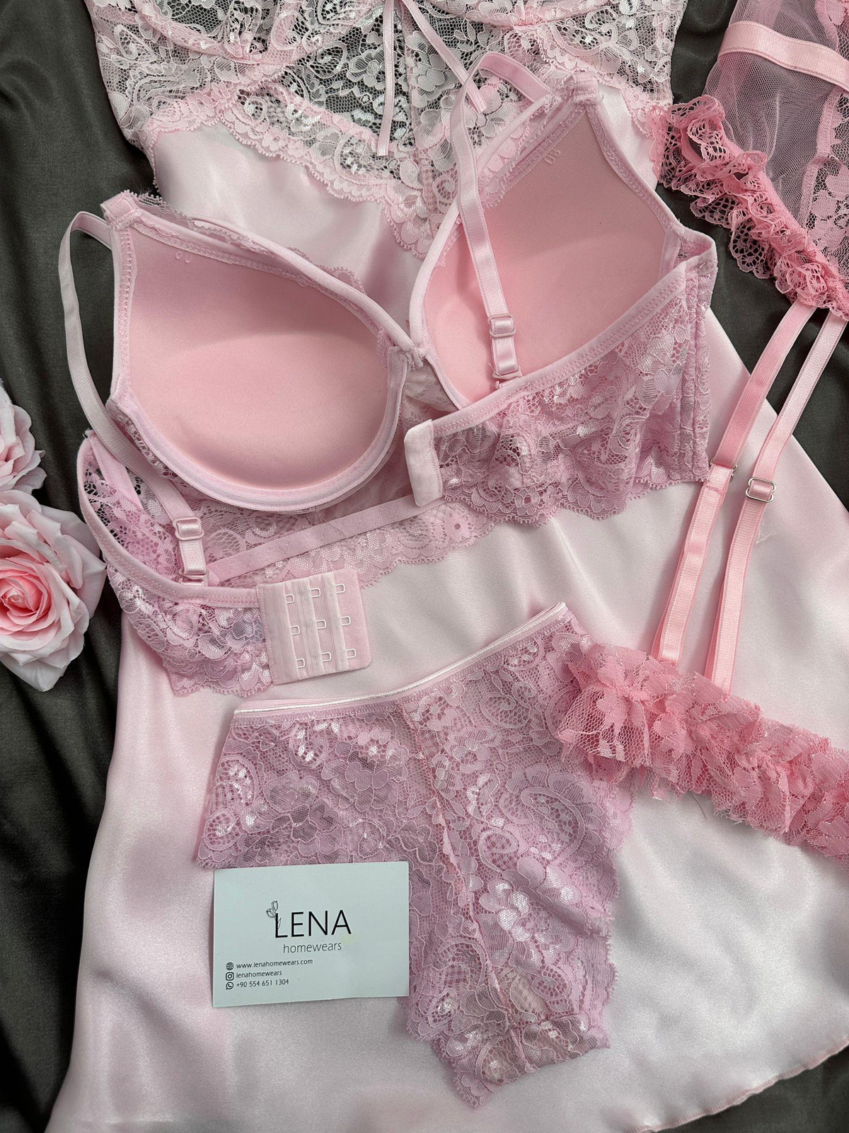 Pembe Pandora 7'li Çeyiz Seti