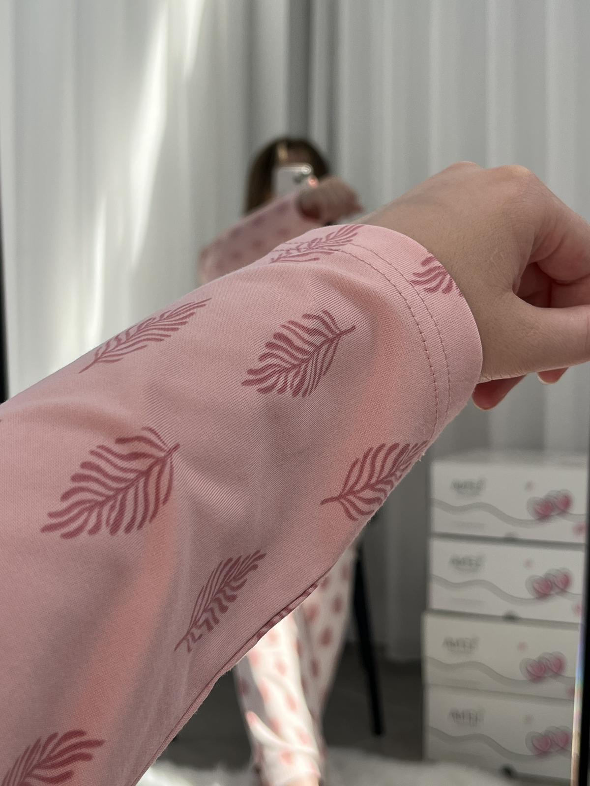 Pudra Matter Dörtlü Pijama & İç Giyim Seti