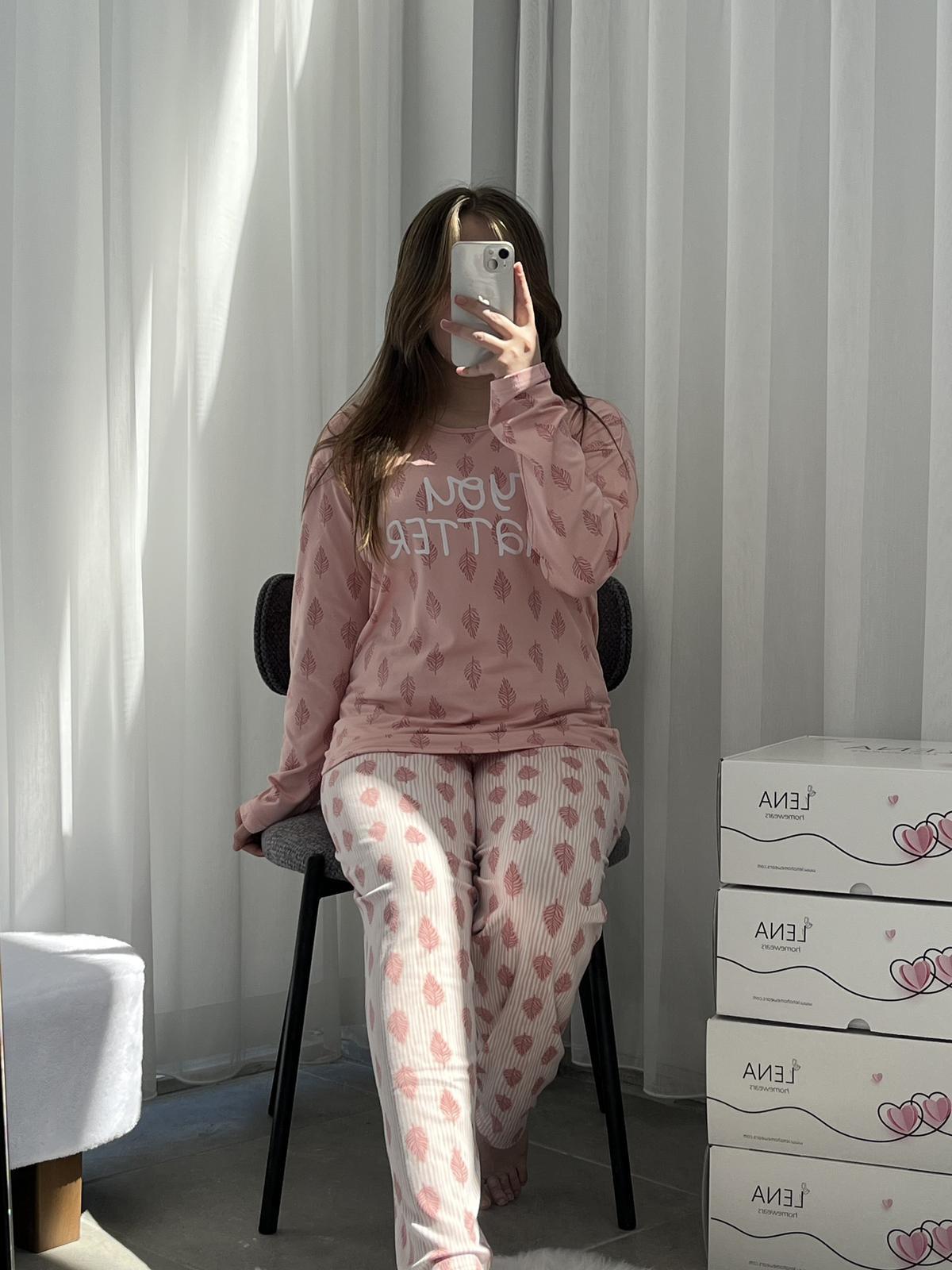 Pudra Matter Dörtlü Pijama & İç Giyim Seti