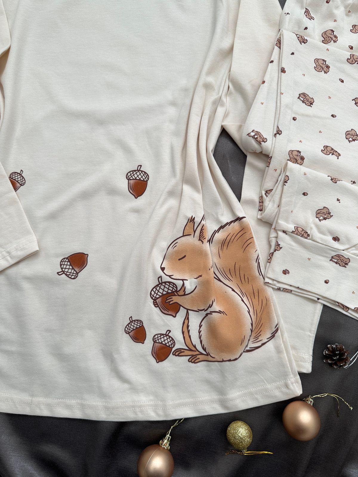 Sincop Günlük Rahat Sevgili Çift Uzun Kollu Pijama Takımı (2'li Set)