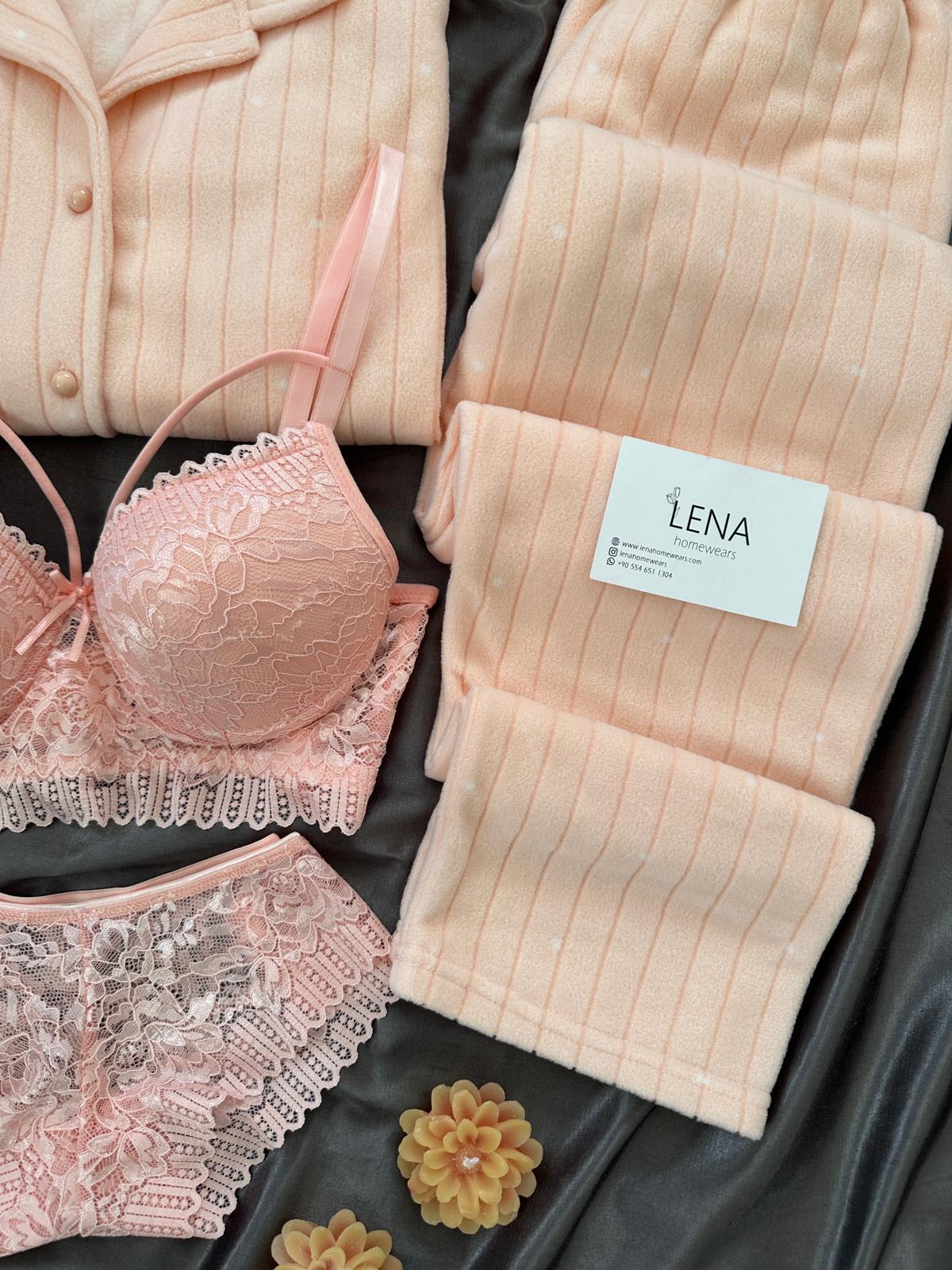 Somon Benek Dörtlü Polar Pijama Seti