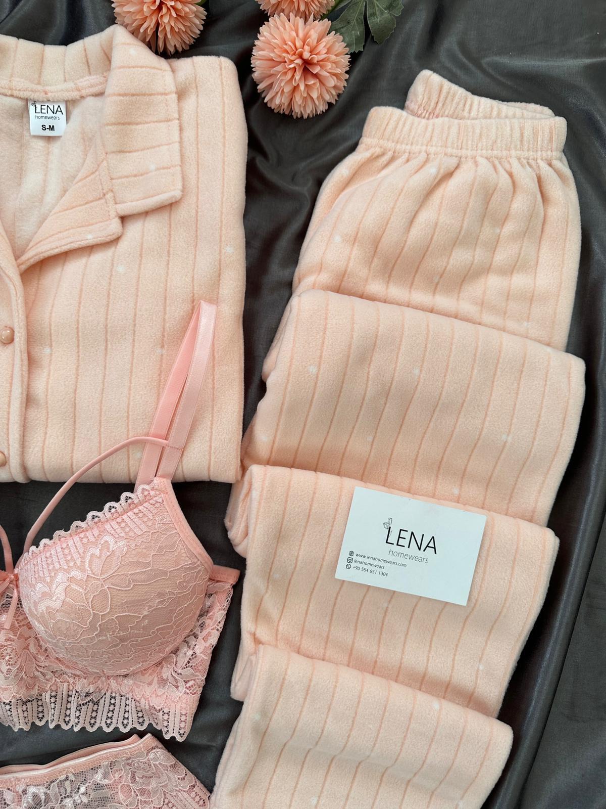 Somon Benek Dörtlü Polar Pijama Seti