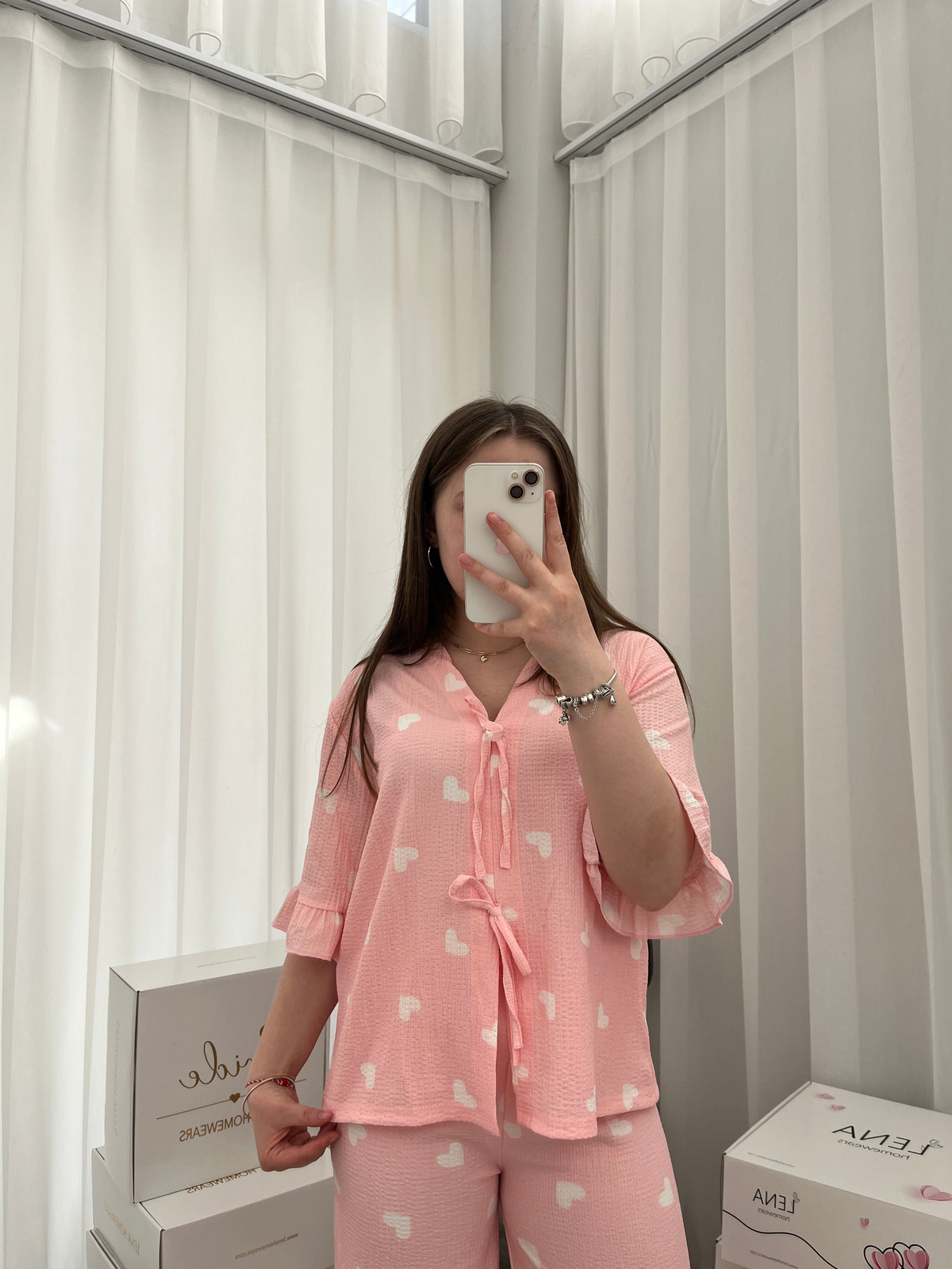 Twity Somon Kalp Bürümcük Pijama Takımı