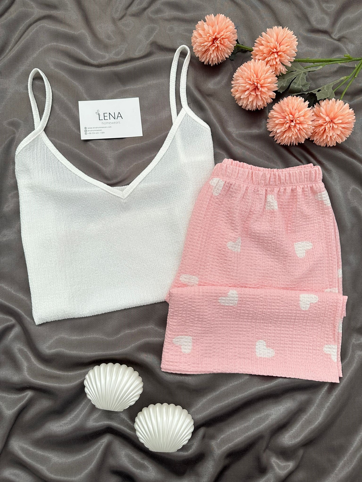 Twity Somon Kalp Şortlu Pijama Takımı