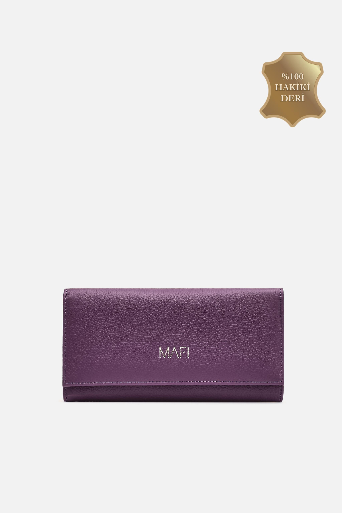 Mafi Ram %100 Hakiki Deri Kadın Mor Cüzdan 