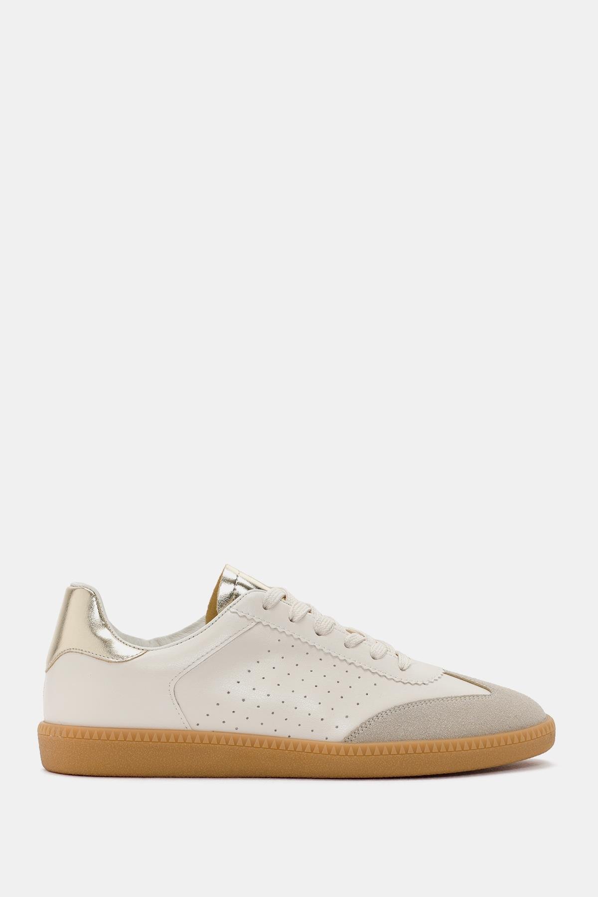Bestyle Atlanta Kadın Altın Suni Deri Sneaker