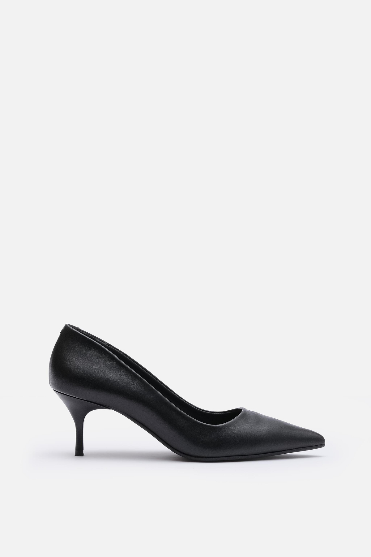 BESTYLE  Classico Series Gerçek Dana Derisi Siyah Stiletto