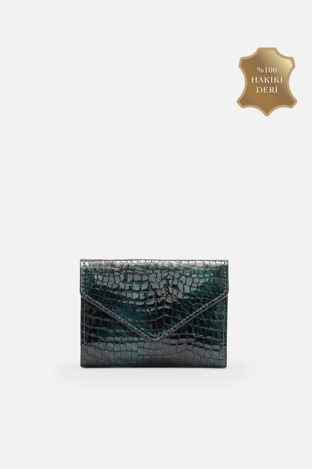 MAFİ Python Verde Croco %100 Hakiki Deri Kadın Cüzdan