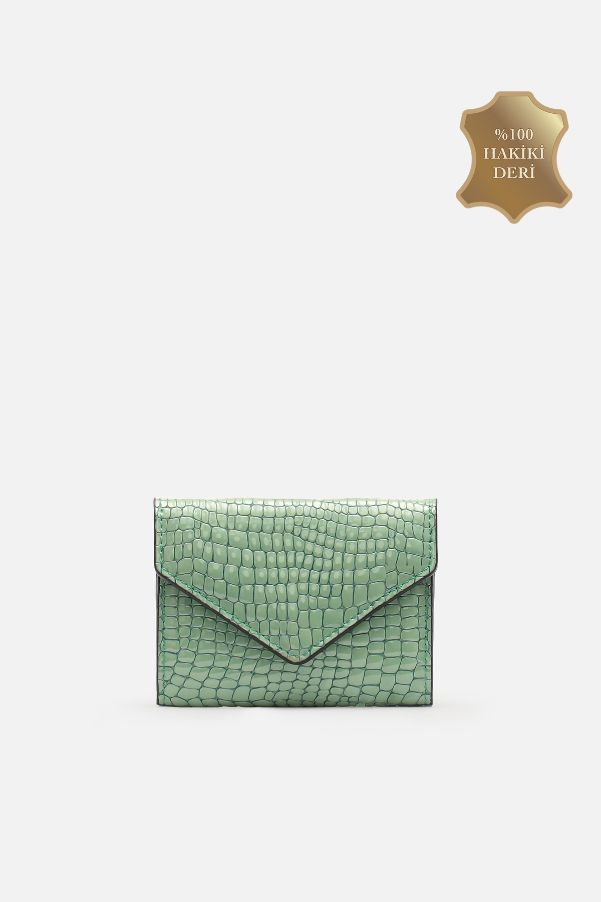 MAFİ Python Verde Croco %100 Hakiki Deri Kadın Cüzdan