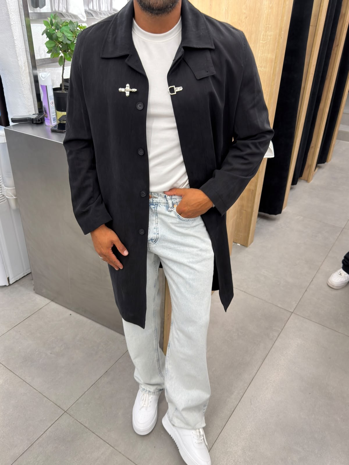 %100 Tencel Antioch Trenç Siyah