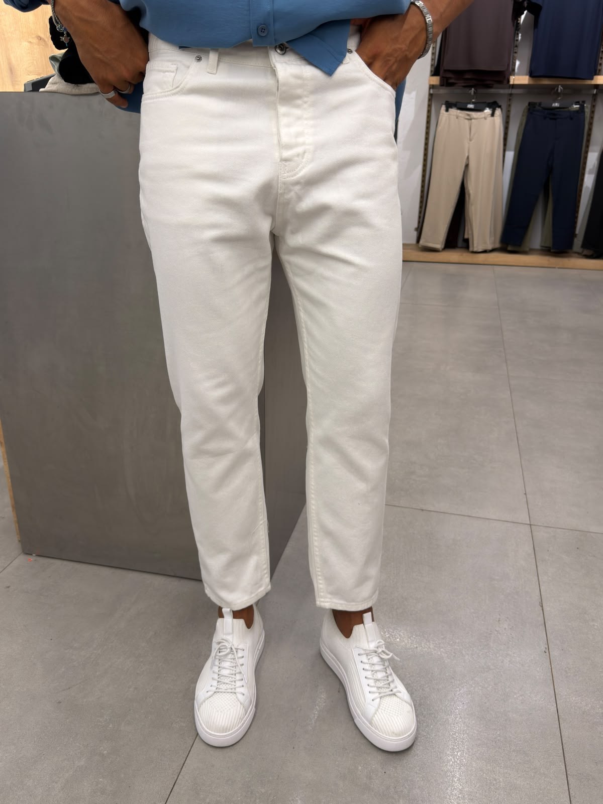 Boyfriend Jean Beyaz