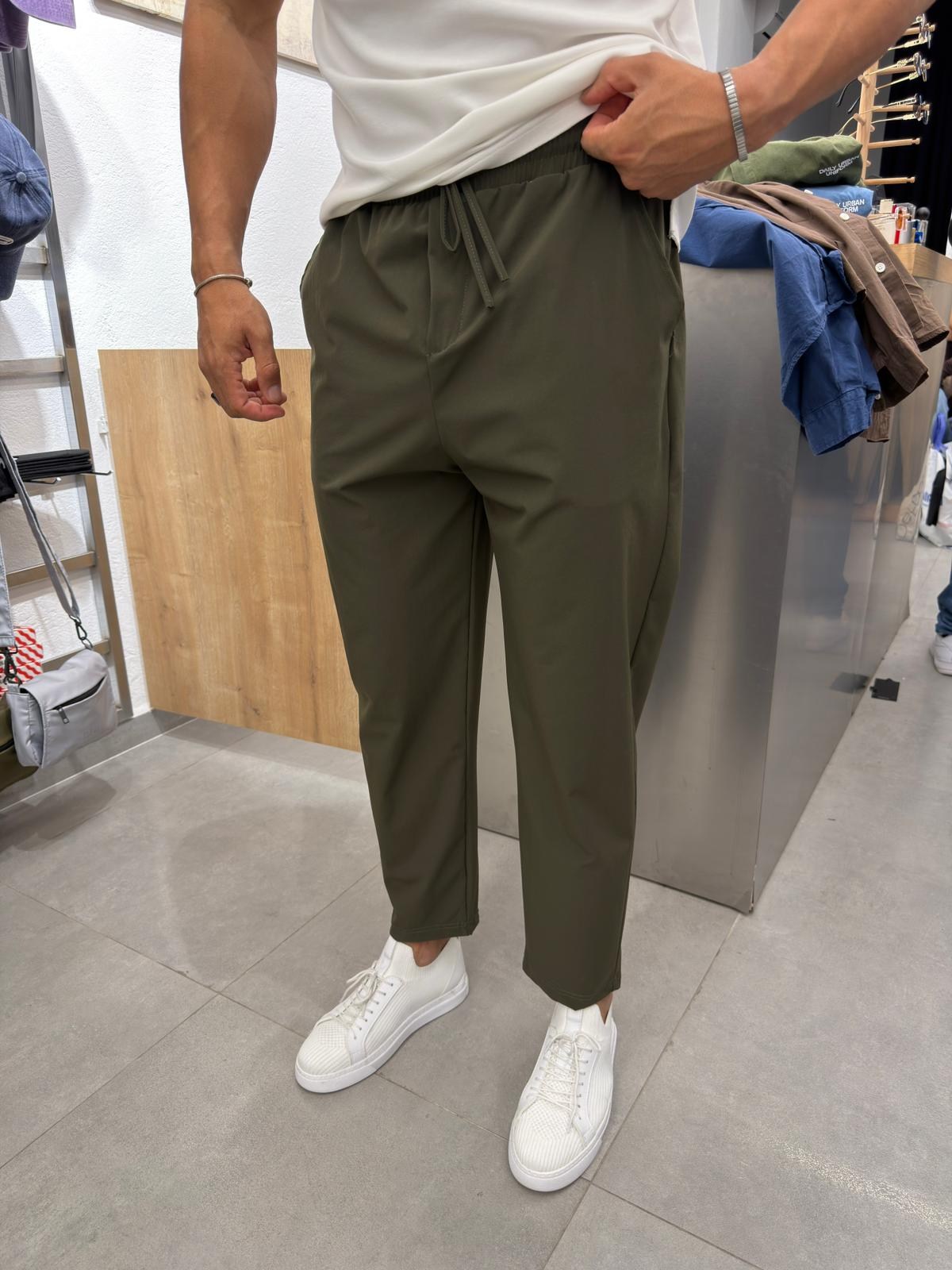 Ferel Paraşüt Kumaş Jogger Haki