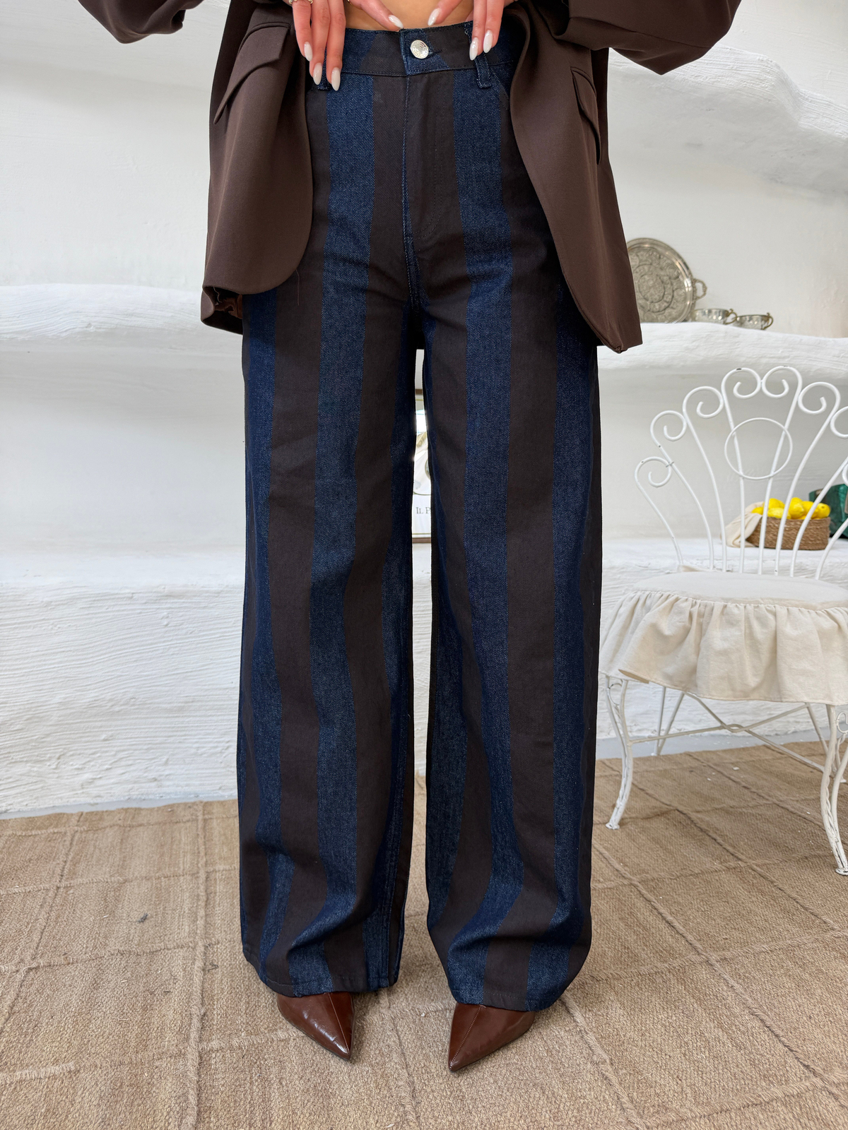 Tasarım Denim Jean Kahve