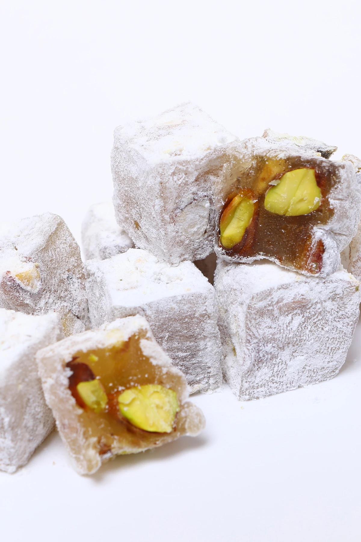 Pudralı Fıstıklı Duble Türk Lokumu 1000 gr