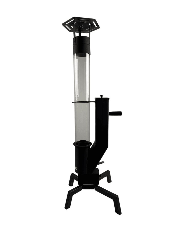 110 cm Pelet Sobası - Kamp ve Bahçe İçin & Pelet ve Pürmüz Çakmak Hediyeli
