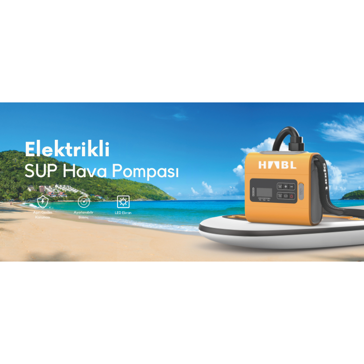 HABL Şarjlı Dijital Güçlü Hava Pompası - 22 PSI (1.5 BAR)