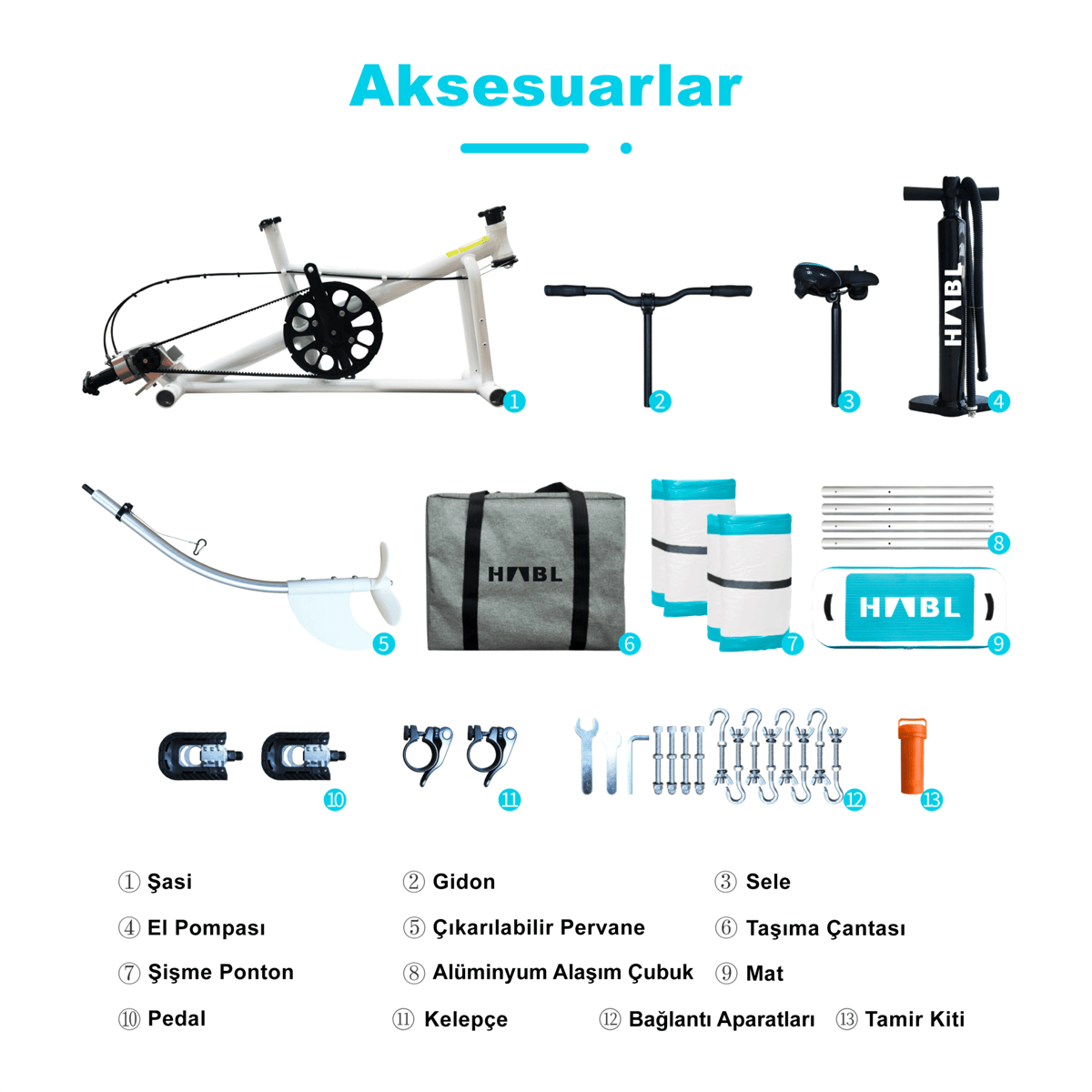 Habl Şişme Deniz Bisikleti - Water Bike