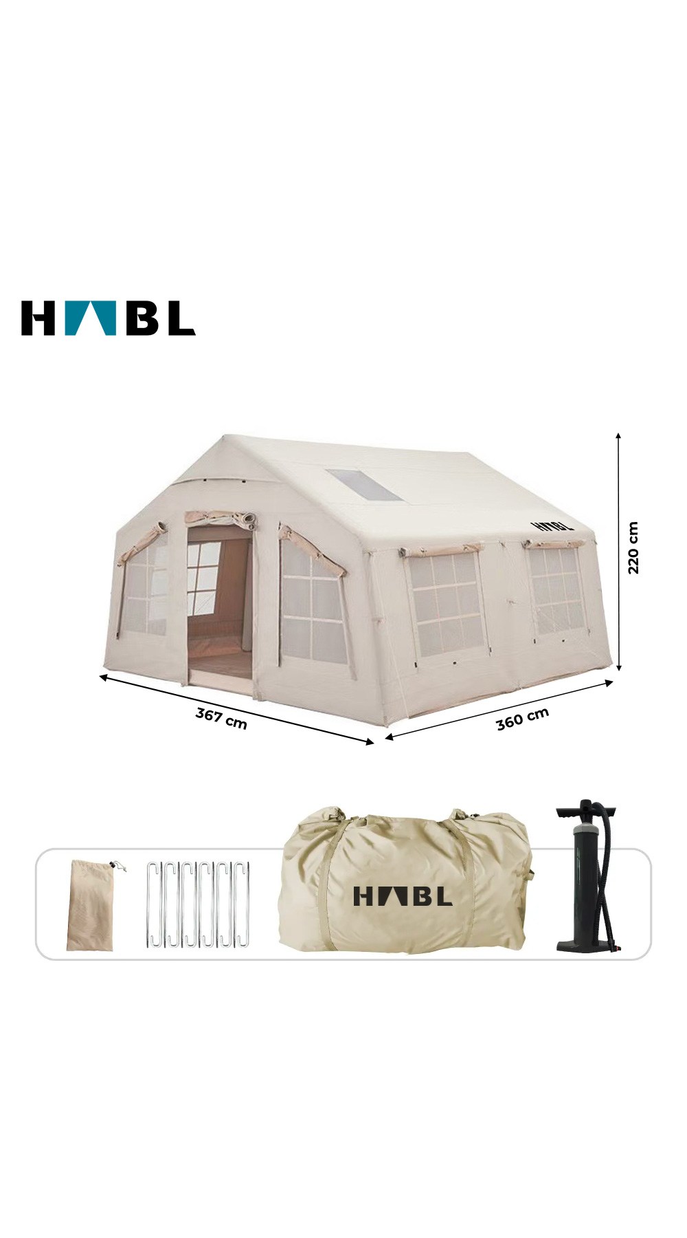 Habl Şişme Kamp Çadırı – 13.2 M2
