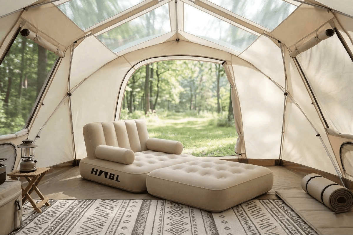 HABL Tek Kişilik 2si 1 Arada Şarjlı Şişme Koltuk ve Yatak 190x100x65