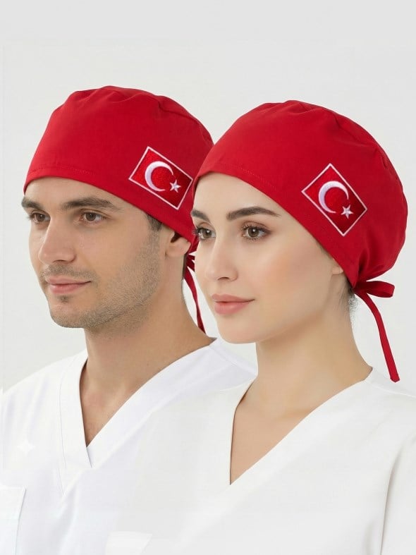 Türkiye -Kırmızı Nakışlı Klasik Boneler