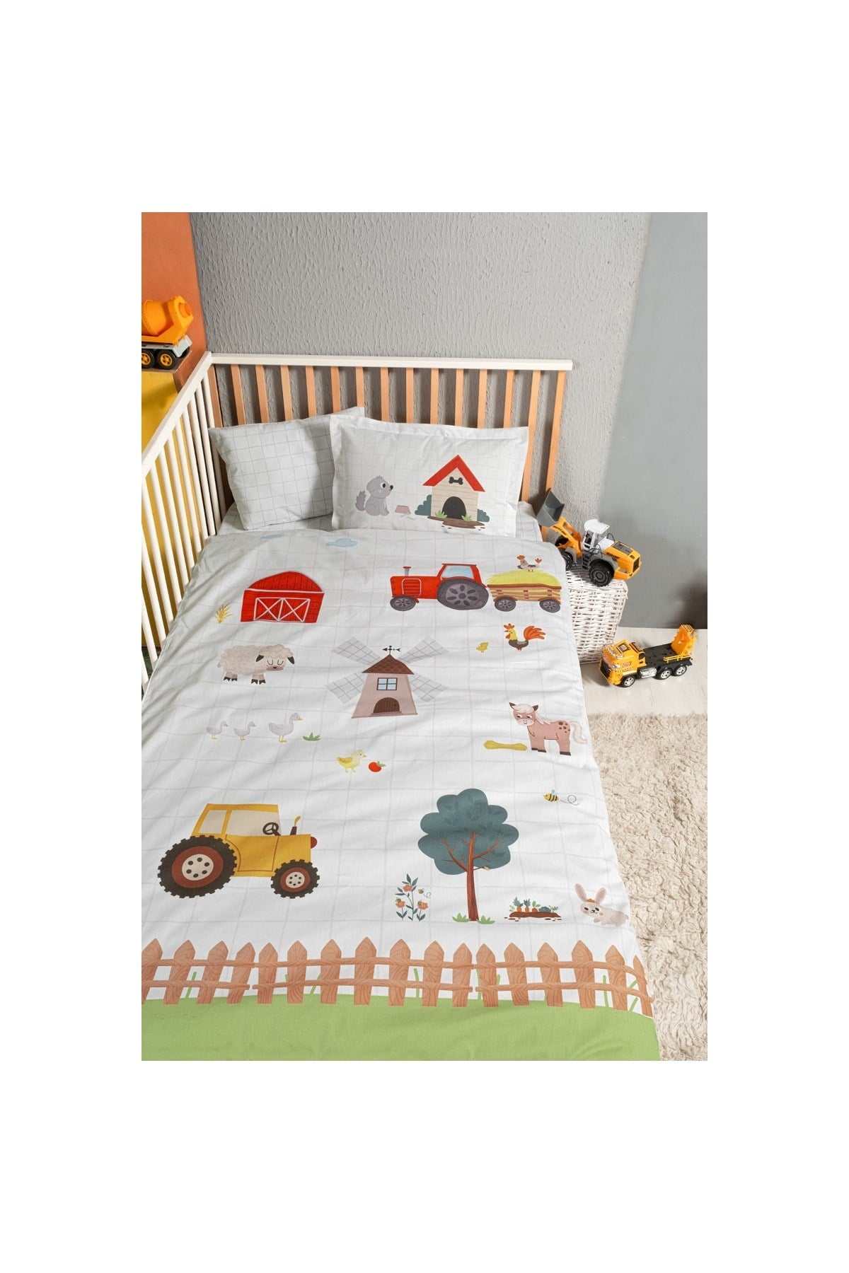 KANZ BEBEK BASKILI NEVRESİM TAKIMI SETİ