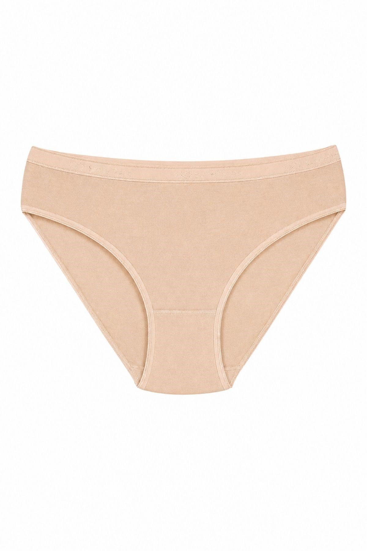 Bambu Kemerli Bikini Kadın Külot Ten 6lı Paket