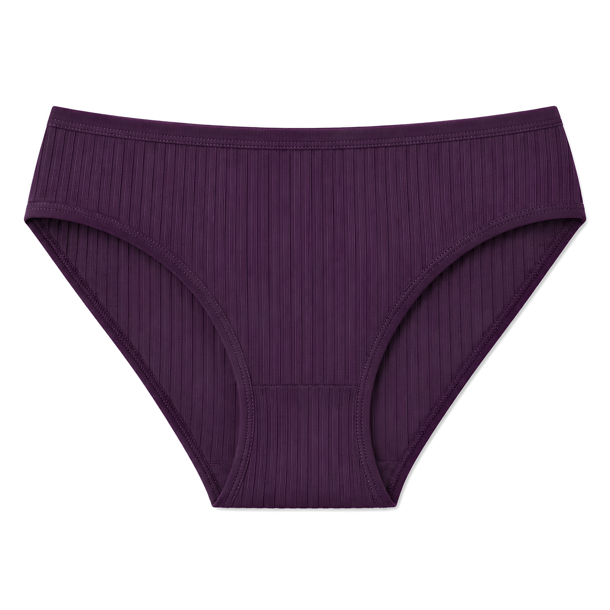 Çizgili Bambu Bikini Kadın Külot Renkli 6lı Paket
