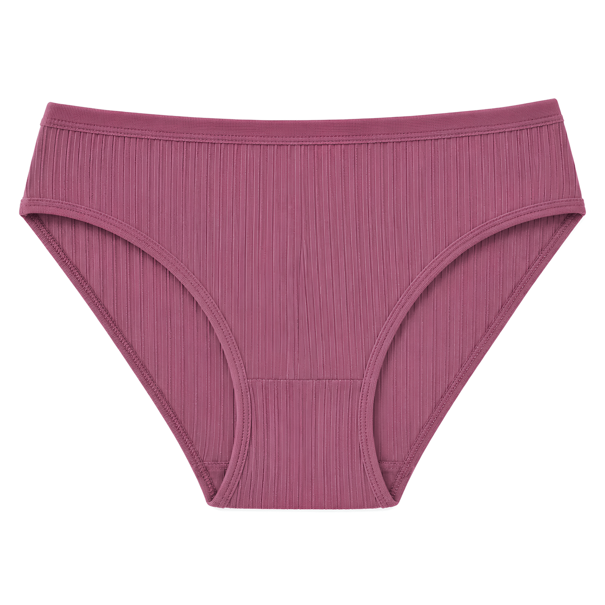 Çizgili Bambu Bikini Kadın Külot Renkli 6lı Paket