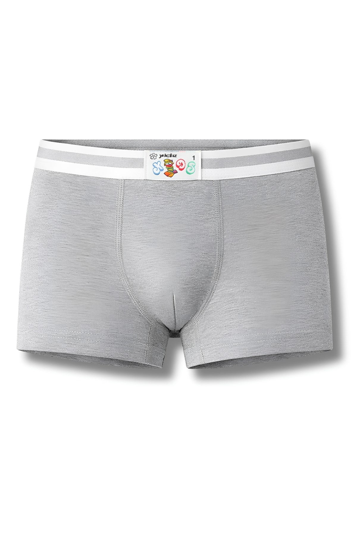 Erkek Çocuk Likralı Boxer Gri 3lü Paket