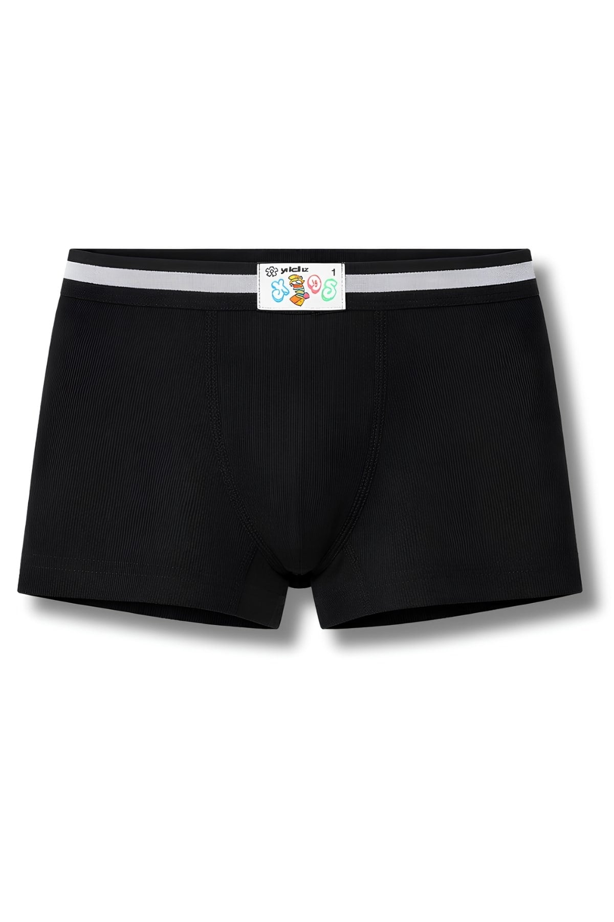Erkek Çocuk Ribana Boxer Siyah %100 Pamuk 3lü Paket
