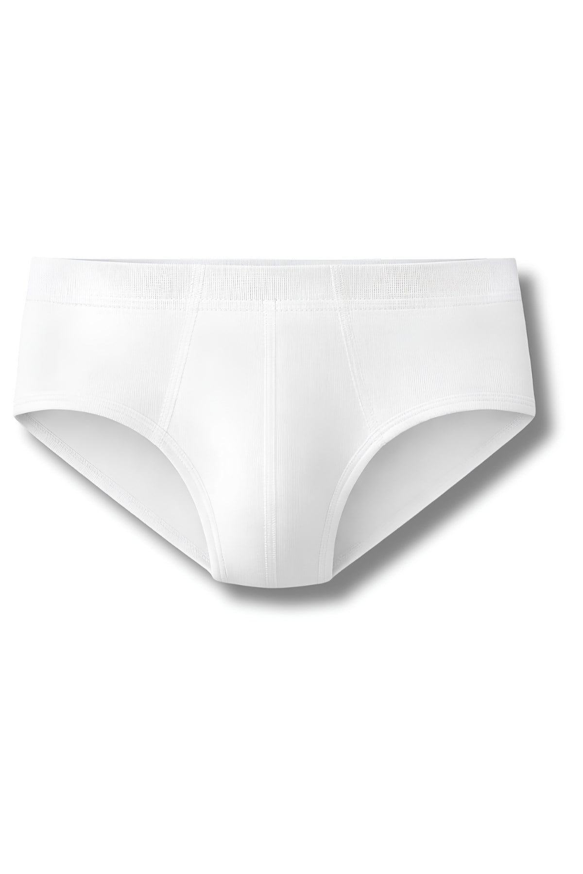Erkek Çocuk Ribana Kom Slip Beyaz %100 Pamuk 3lü Paket