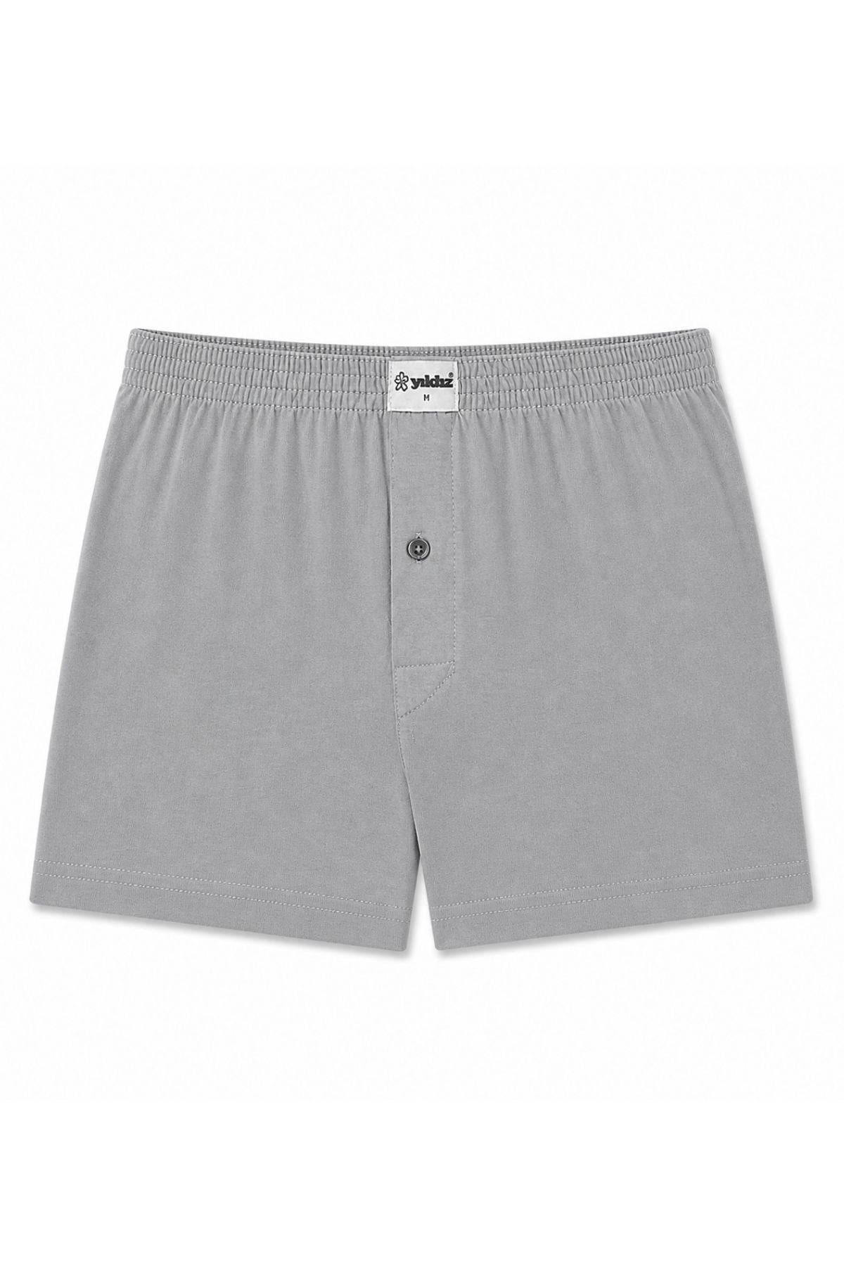 Havlu Bel Erkek Boxer Gri %100 Pamuk 3lü Paket