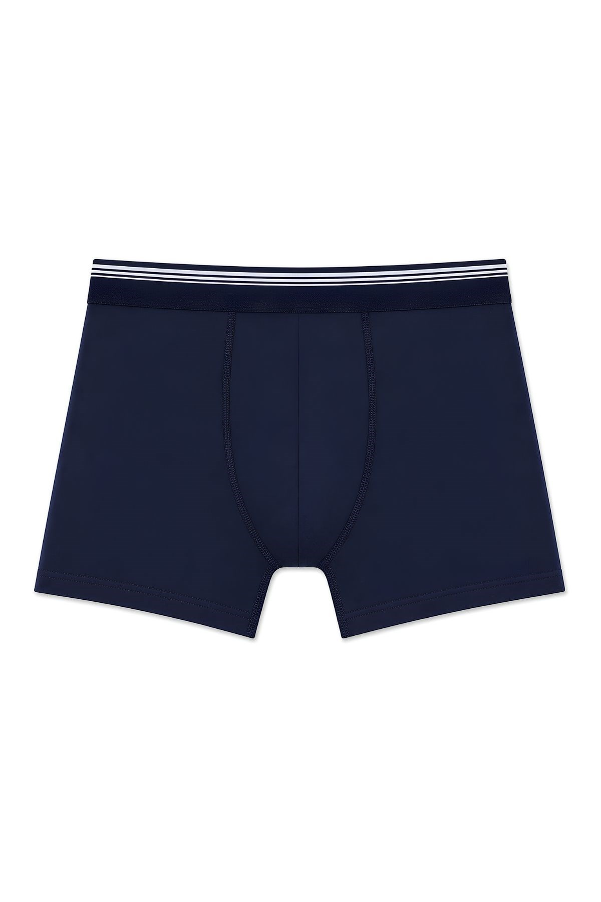 Likralı Erkek Boxer Lacivert 3lü Paket