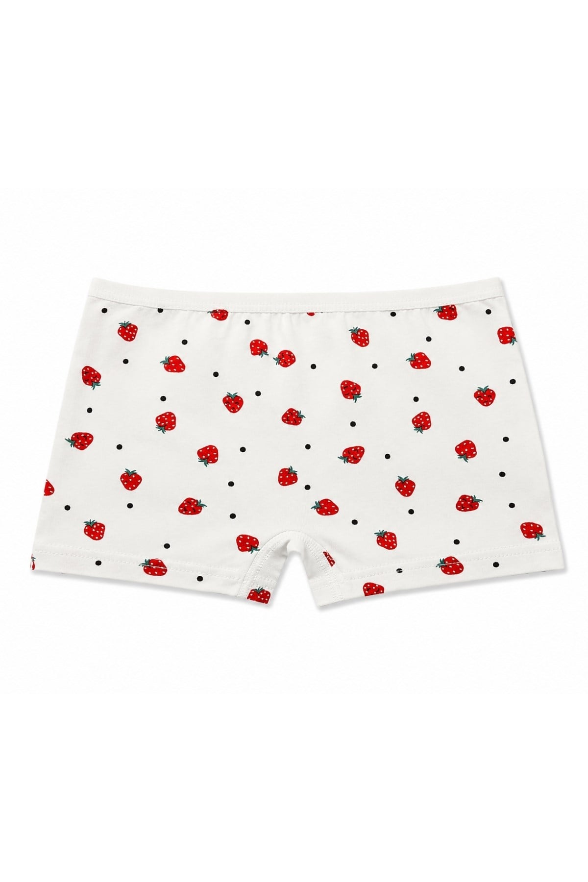 Likralı Kız Çocuk Desenli Boxer 3lü Paket