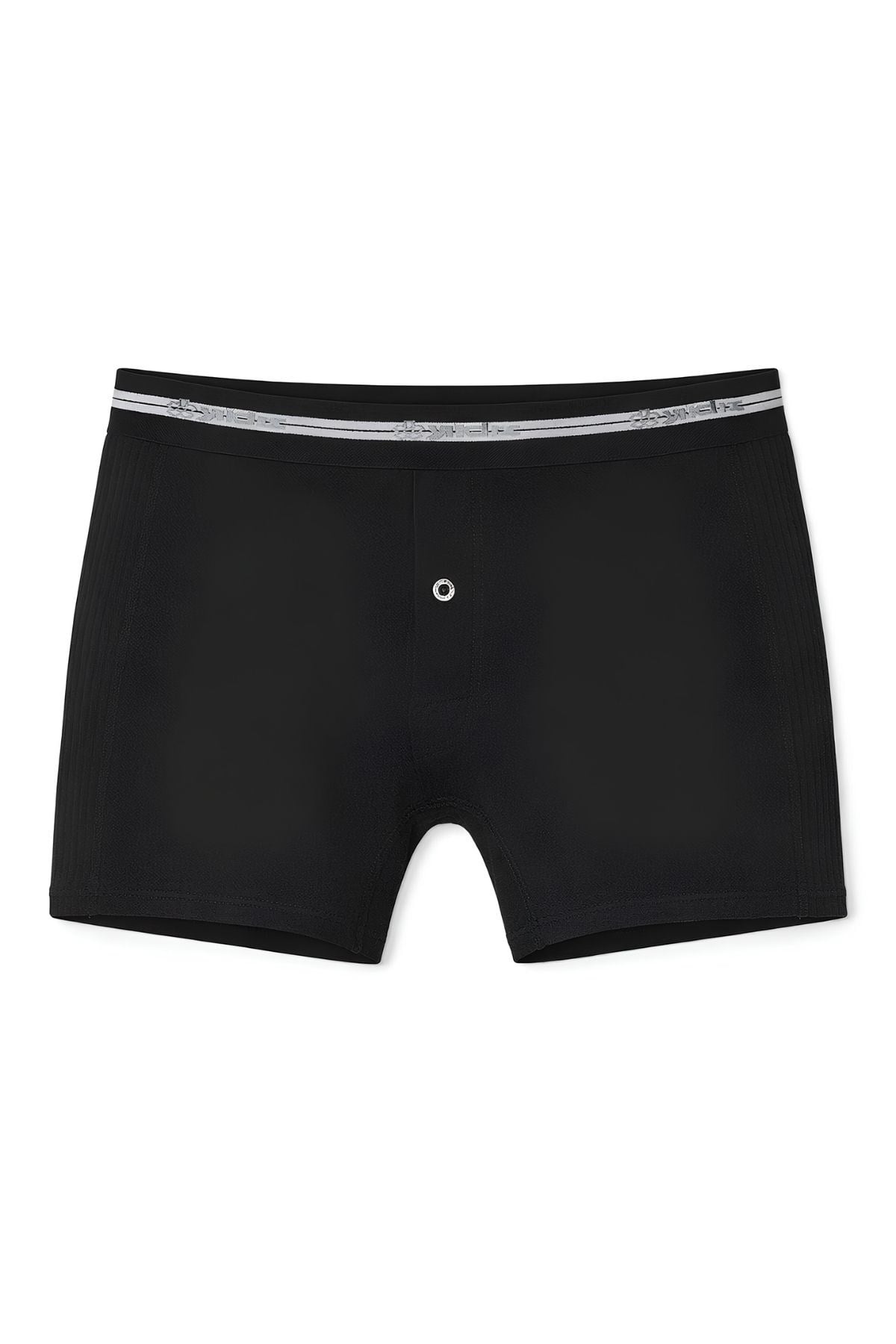 Likralı Uzun Erkek Boxer Siyah 3lü Paket