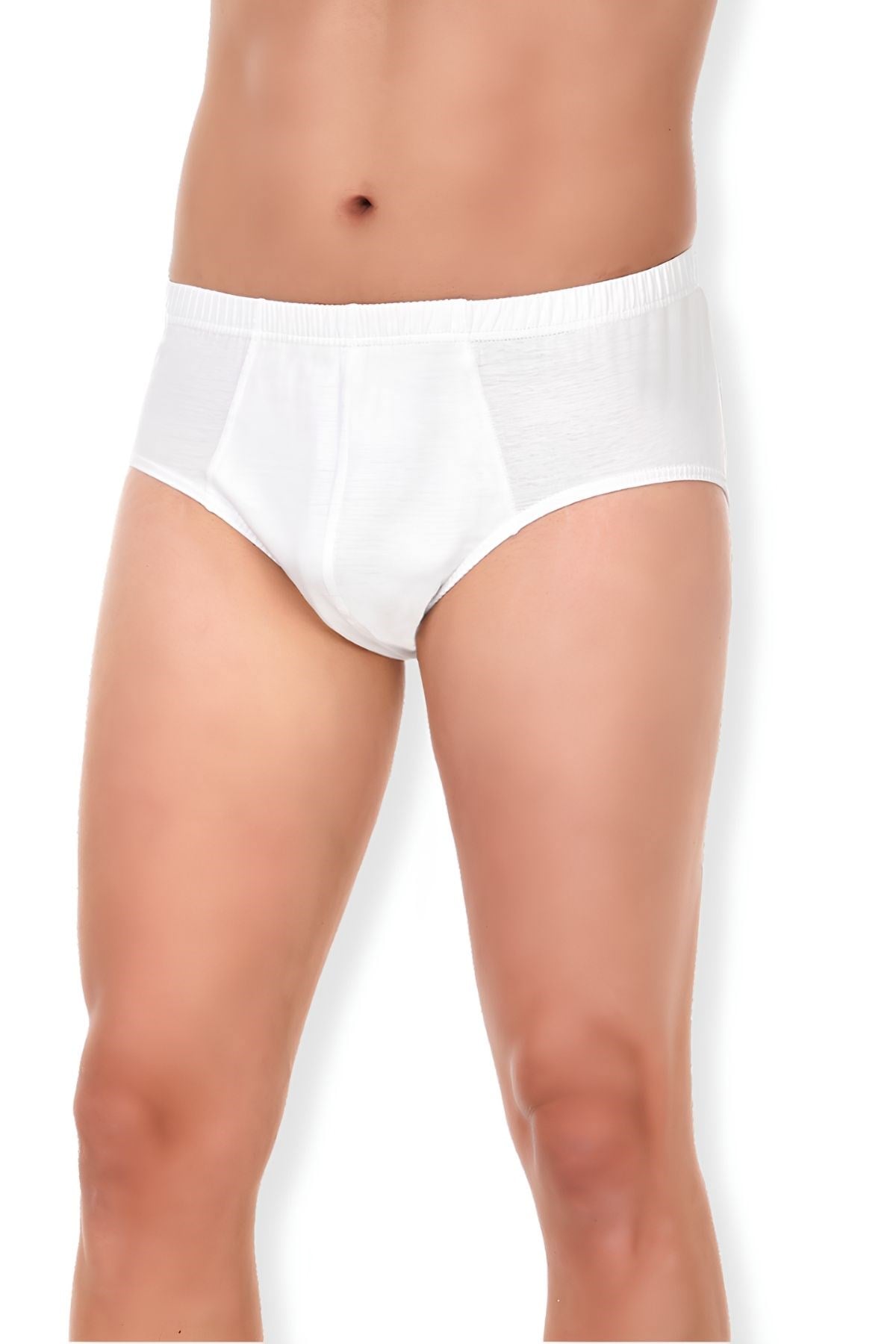 Süprem Erkek Slip Beyaz %100 Pamuk 3lü Paket