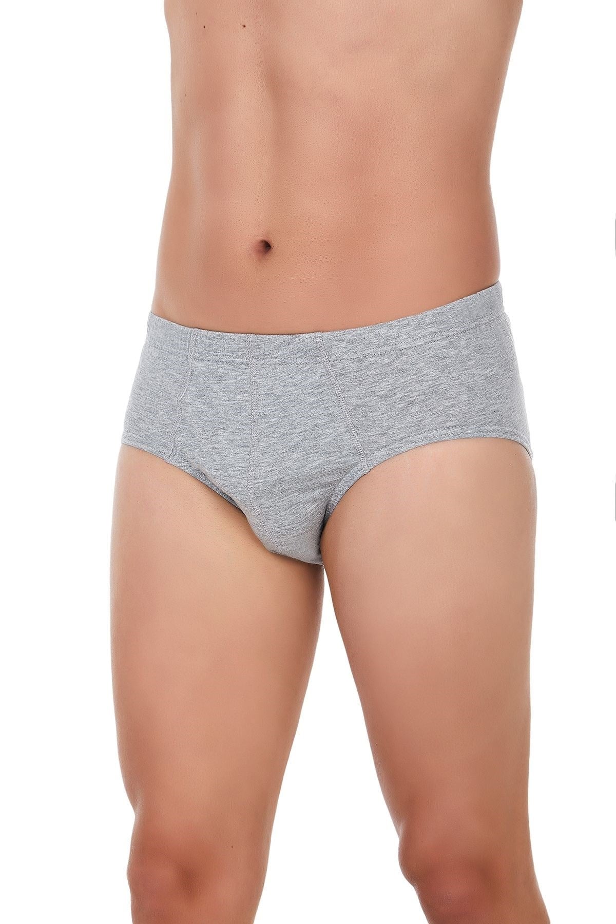 Süprem Erkek Slip Gri %100 Pamuk 3lü Paket
