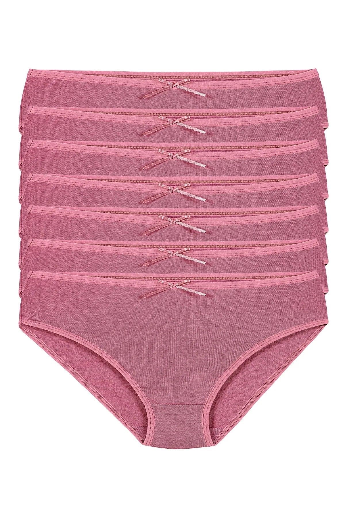 Bambu Bikini Kadın Külot Gül Kurusu 6'lı Paket