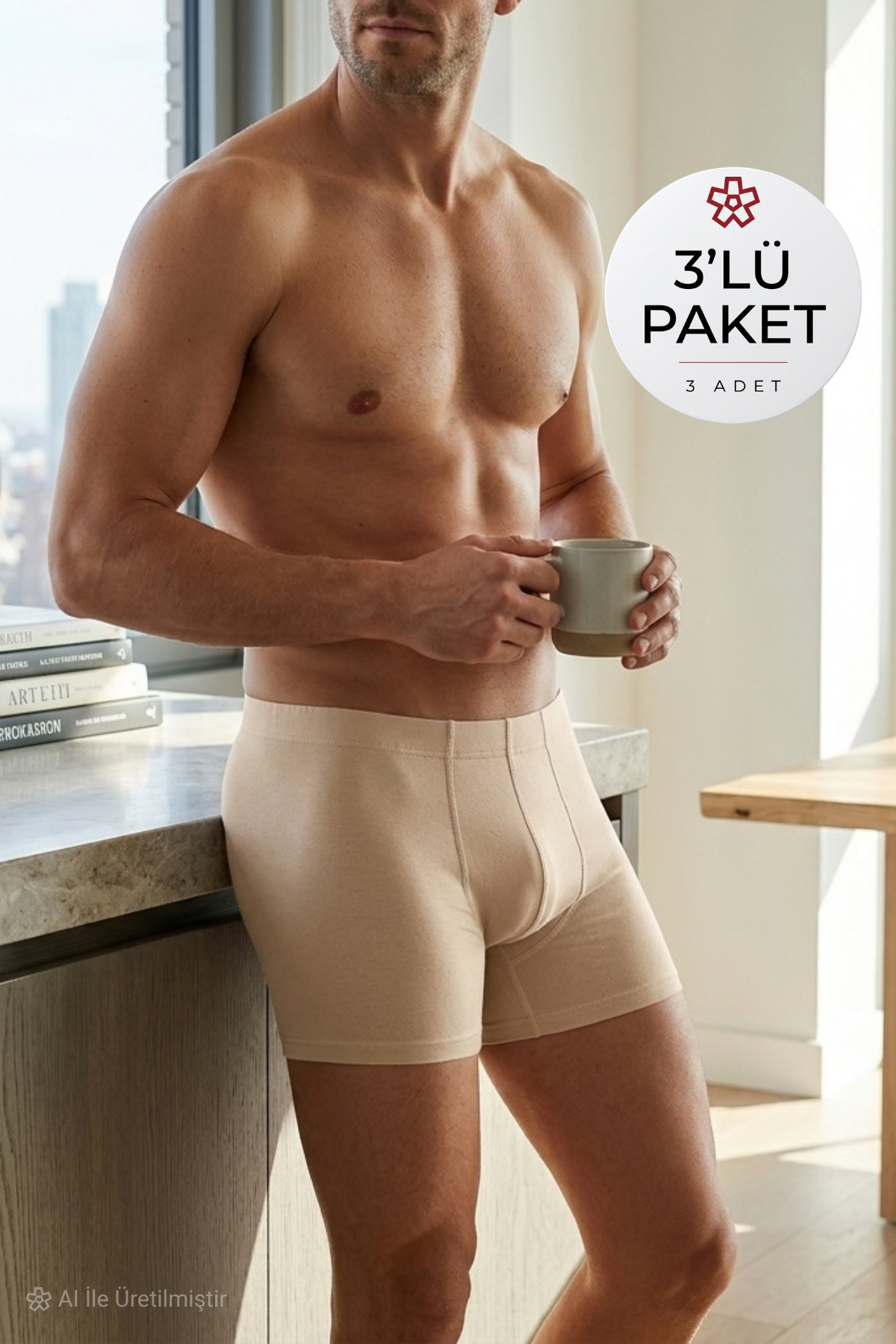 Bambu Erkek Boxer Ten 3'lü Paket