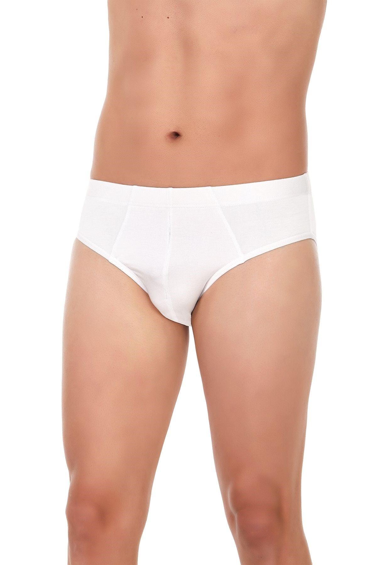Bambu Erkek Slip Beyaz 3'lü Paket