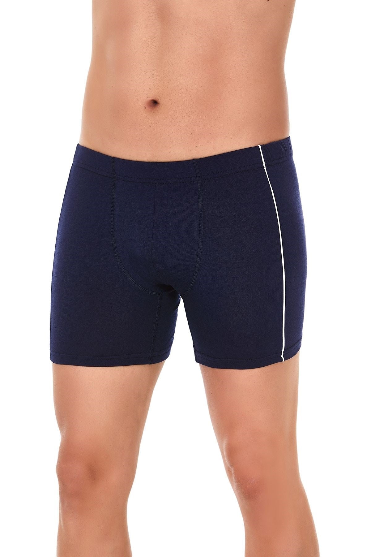 Modal Biyeli Erkek Boxer Lacivert 3'lü Paket
